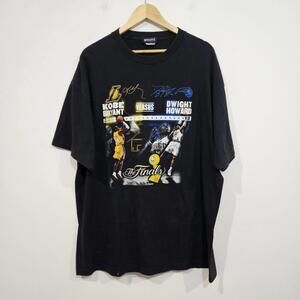 Nba Finals 2009 Kobe Bryant Vs Dwight Howard Graphic T-Shirt 2Xl Black